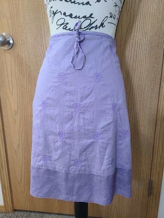 American Eagle Outfitters Dresses & Skirts - American Eagle Y2k Embroidered Silk Trim Boho Festival Skirt